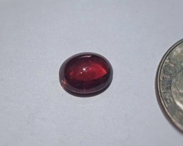 Deep Red Spessertine Garnet 5Ct Cabochon, 11mm x 8mm AAA Good Color - £35.77 GBP