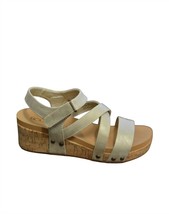 Corkys Footwear women&#39;s sundown strappy wedge sandal in Gold - $51.00