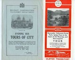 Belfast Ireland Tour Brochures 1950&#39;s Bellevue Newcastle Spelga Pass War... - $18.81