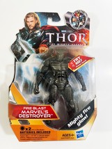 MARVEL DESTROYER THOR THE MIGHTY AVENGER FIGURE 4&quot; 2011 INFERNO MOVIE! - $19.34