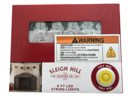 Sleigh Hill Christmas Snowflake Clip Clothes Pin Lights 6 FT Lg Battery ... - $33.29