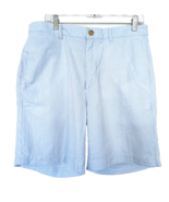 Roundtree &amp; Yorke Casuals Shorts Men&#39;s Size 34&quot;  Blue White Striped Seer... - $21.78