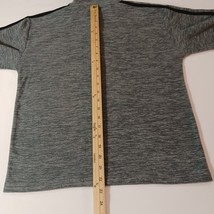 Adidas Men's Greenish Gray 1/4 Zip Long Sleeve Pullover Sweatshirt Size Medium image 11