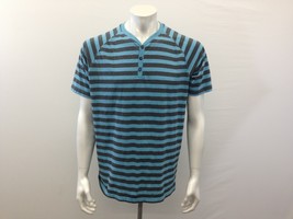 Burnside Premium Men&#39;s Extra Large Blue And Black Horizontal Striped Pol... - $10.79 CAD