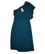 KIRUNDO Women&#39;s Green Ruffle One Shoulder Maxi Dress - Size: XL (16-18) - £13.66 GBP