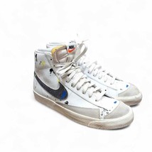 Nike Blazer Mid &#39;77 High Tops White Paint Splatter - Men&#39;s Size 12 - £54.05 GBP