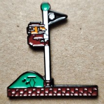 Super Mario Flagpole Enamel Pin NES Retro Style Collectible - £8.40 GBP