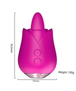 Female rose vibrating vibrating egg tongue licking masturbation device - $33.00