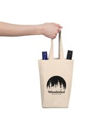 Pine Wanderlust Wine Bag: Double Wine Carrier with Trees Image - $31.93