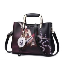 TRAVEASY 2023 Fashion PU Leather Large Capacity Women Shoulde Bags Casual Printi - £43.79 GBP