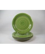 4 Philippe Richards Swirl Green Hand Painted 10.5in Plate Replacements - £19.66 GBP