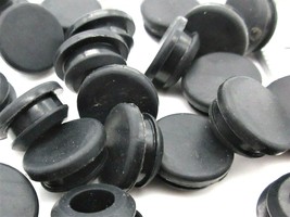 7/16” Solid Rubber Grommet w/o Hole  5/8&quot; OD  Panel Plug  Fits 1/8” Thick Panel - £8.13 GBP+
