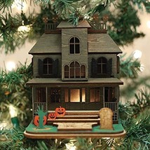 Old World Christmas Ginger Cottages Haunted Mansion Halloween Ornament 82000 - £15.64 GBP