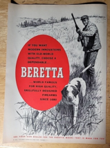 Original Vintage Ad Beretta Model Rifle In Field w Hunting Dog 1967 - £6.75 GBP