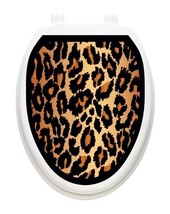 Tattoos Bathroom Lid Cover Vinyl Cover Leopard Return Removable Reusable - £10.30 GBP