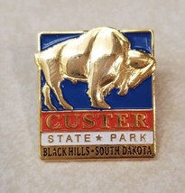 CUSTER State Park Black Hills South Dakota Souvenir Lapel Hat Pin Pinchback - £15.30 GBP