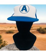Kap II Blue White Foam “A” Truckers Meshback SnapBack Hat - $264.64 MXN