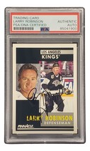 Larry Robinson Autografato 1991 Pinnacle #208 Los Angeles Kings Hockey Card PSA - £29.57 GBP