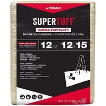Trimaco SuperTuff 12 oz thick Premium Weight Canvas Drop Cloth, 12-feet x - $59.68