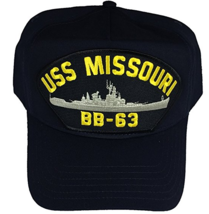 Uss Missouri BB-63 Hat Cap Usn Navy Ship Iowa Class Battleship Mighty Big Mo - £18.31 GBP