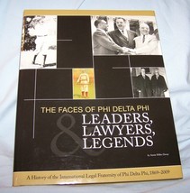 Faces of Phi Delta Phi-Leaders, Lawyers, Legends HB w/dj-2010-160 pages - £97.27 GBP