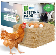 - Chicken Nesting Pads (8-Pack), 13X13, for Hens, Fits Most Nesting Boxe... - $23.36