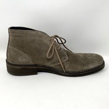 1901 Mens Taupe Gray Suede Leather Lace up Chukka Shoes, Size 43 EU 10 US - £24.10 GBP