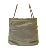 PRADA Tote Bag Shoulder Purse Nylon Green Khaki Women Authentic - $107.38
