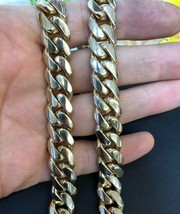 13.4mm 14k YELLOW GOLD SOLID 26&quot; MIAMI CUBAN LINK MENS CHAIN  331.2 g  - $17,222.45