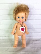 Vintage Galoob 1990 So Playful Penny Baby Face Doll Blue Eyes Blonde Hair Nude - £67.73 GBP