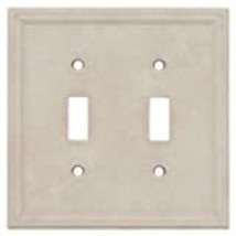 Somerset Collection Somerset 2-Gang Standard Toggle Wall Plate, Sand - £10.21 GBP