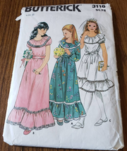 Butterick 3118 Size 12 Girls’ communion & flower dress Sewing Pattern - $6.92
