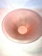 Vintage Satinized Pink Depression Glass Princess Hat Bowl  - £23.59 GBP