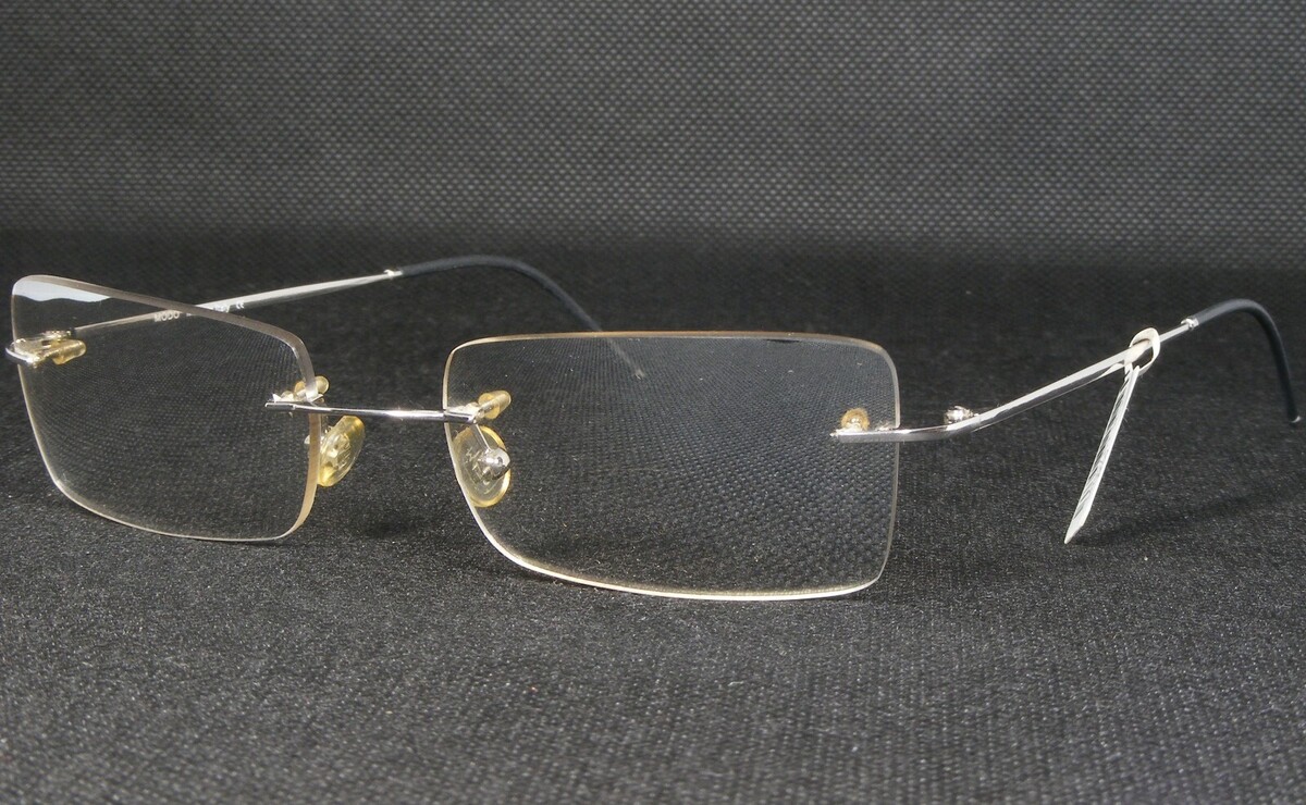 MODO 351 Lpl Lumière Platine / Argent Unique Rare Lunettes 52 20 135 Italie - $65.77