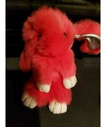 Furry Bunny Key Chain Rabbit Car Key Chain Handbag Backpack~Red - £3.11 GBP