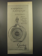 1952 Guerlain Eau de Cologne Shalimar Ad - So delightful to use - so flattering  - £14.89 GBP