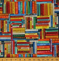 Cotton Sewing Library Books Sew Strong Cotton Fabric Print by the Yard D783.97 - £11.98 GBP