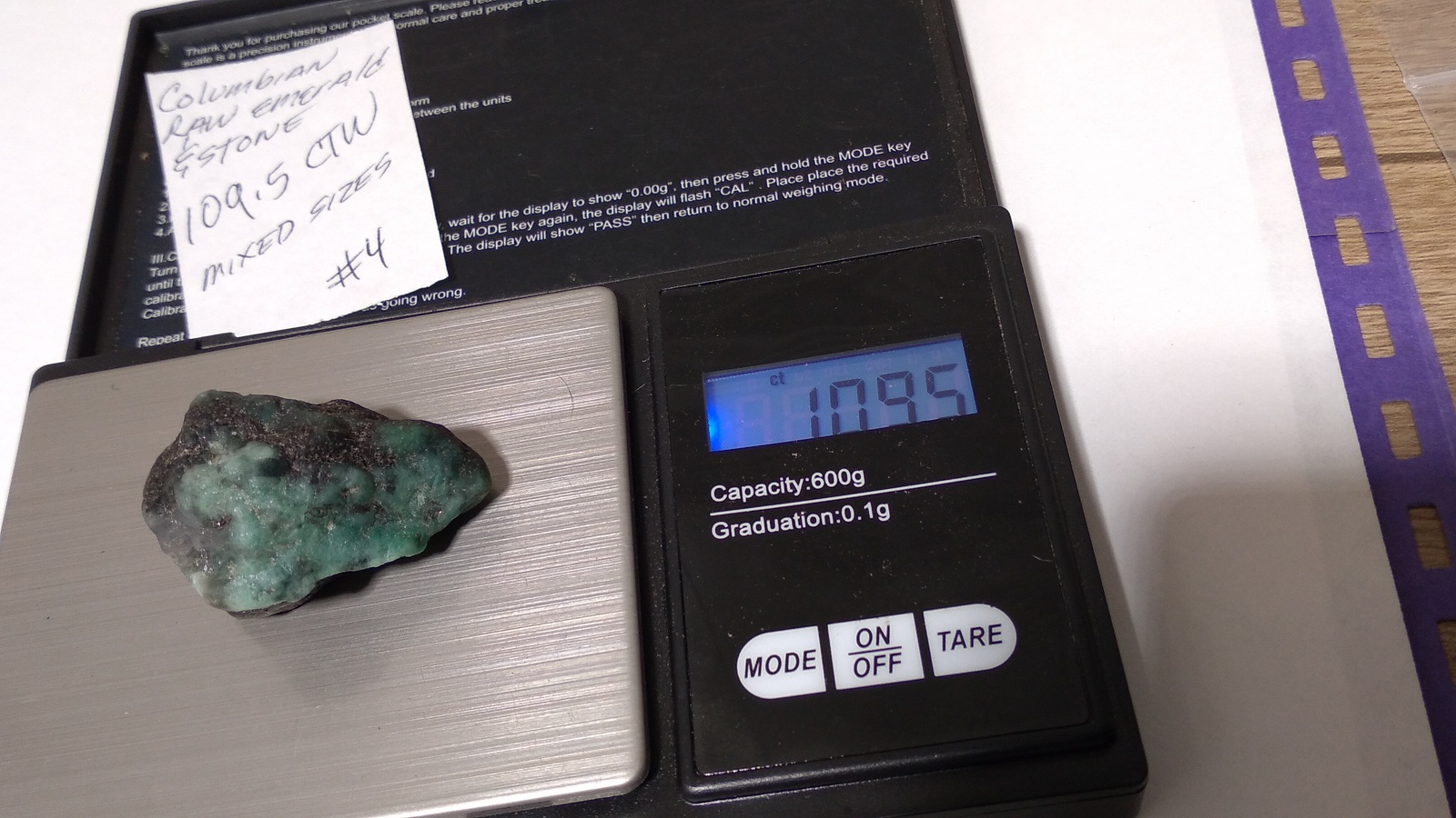 Primary image for Columbian raw Emeralds 109.5 CTW with slag stone natural gemstone lot