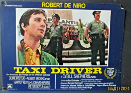 MARTIN SCORSESE :DIR:ROBERT DE NIRO.J.FOSTER (TAXI DRIVER) LOBBY CARD # 1 - $4,118.21 MXN
