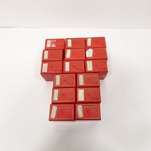 Vintage 60&#39;s Pavelle Color 2&quot;x2&quot; Slide Holder 15 Boxes + Lids, Red Plastic - $335.51 MXN