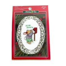 Leisure Arts Cross Stitch Ornament Kit Bunny At Mailbox Holiday Time 351283 - $11.54