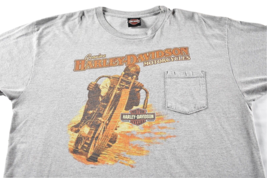 HARLEY DAVIDSON Motorcycles Chilkoot Pass Skagway Alaska T Shirt Mens  2XL - $37.61