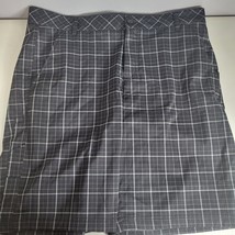 Fila Sport Mens Golf Shorts Black Plaid Polyester Spandex Size 36 Waist - $13.99