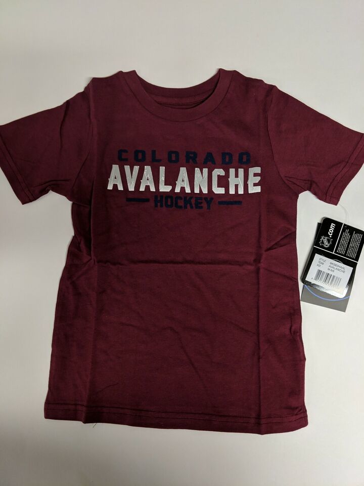 Outerstuff NHL Colorado Avalanche Youth Boys Glacial Short Sleeve Tee, Large - $5.00