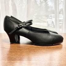 CAPEZIO TeleTone Tap Shoe Womens 9 Black Leather Mary Jane Oxford Duo To... - $24.38