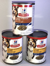 Hill&#39;s Science Diet Wet Dog Food,2-Chicken &amp; Barley/1-Turkey &amp; Barley 13oz Cans - £26.01 GBP