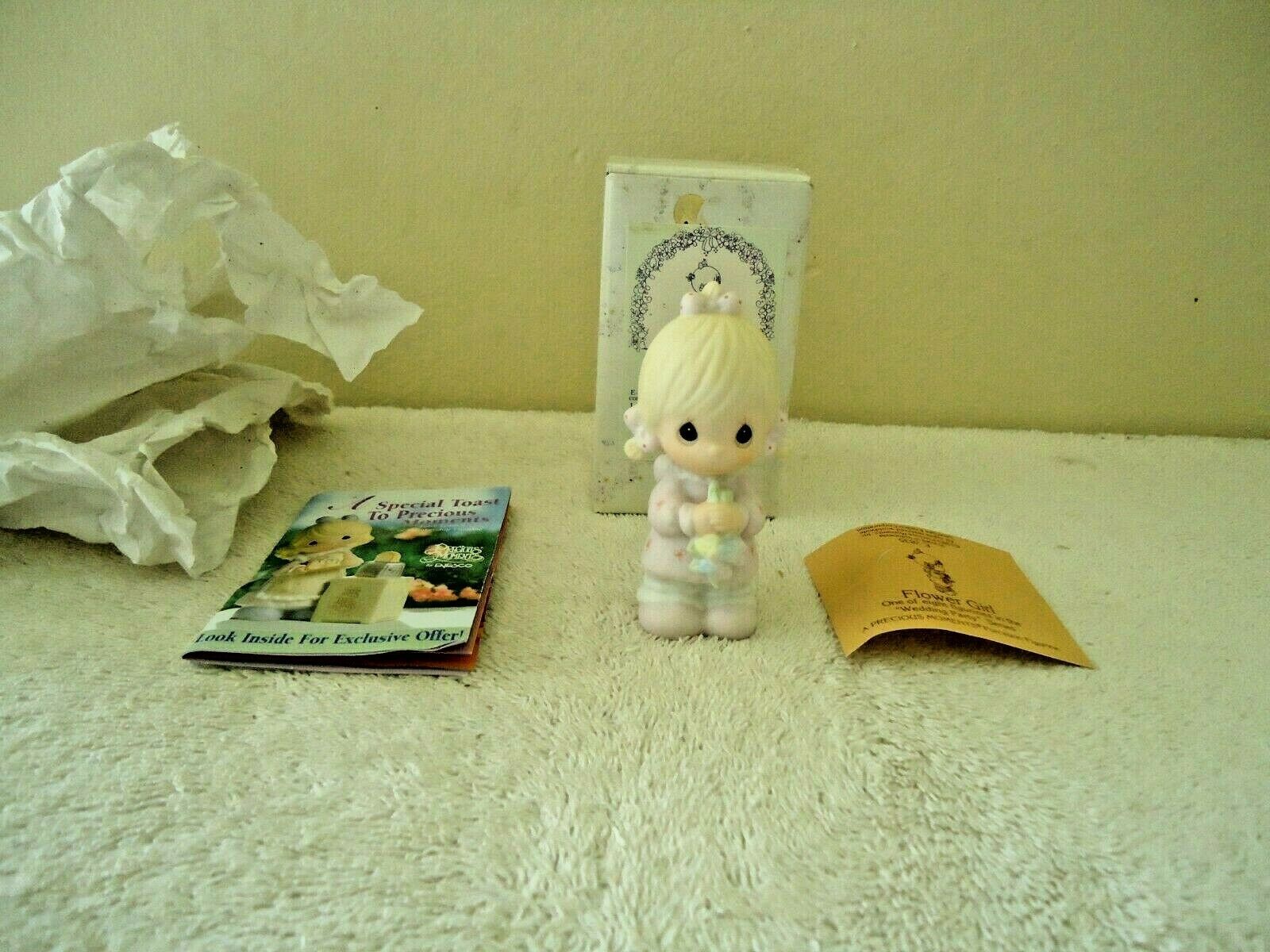 Vintage Precious Moments 1983 E-2835 Flower Girl " IOB " BEAUTIFUL COLLECTIBLE " - £13.44 GBP