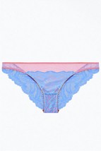 Dora Larsen penelope lace knicker in Medium Blue - $44.00