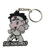 TK004 Taekwondo Sport - keychain rubber key ring pendant Keyring - £4.73 GBP