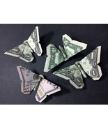 Dollar Origami Butterfly Made with REAL MONEY Handmade Cash Art Gift Ins... - $183.18 MXN+